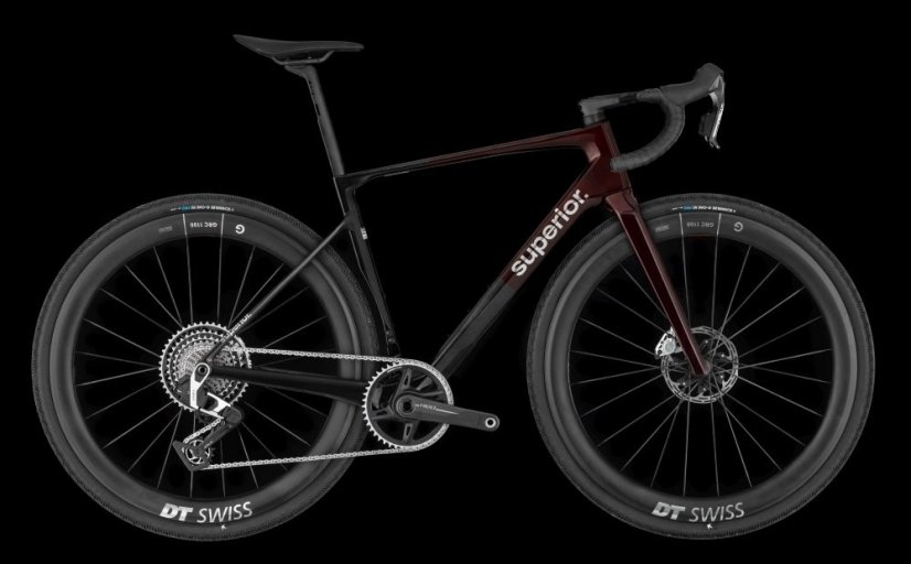 SUPERIOR XR 9.9 GR LTD / Matte Carbon / Gloss Red - Velikost: 580mm
