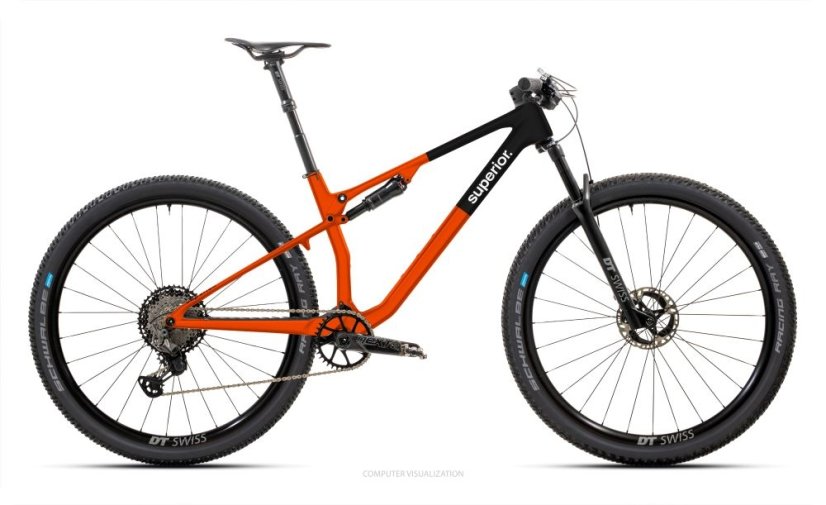SUPERIOR XF 9.6 RC / Gloss Red / Black - Velikost: 29x15.5"(S)