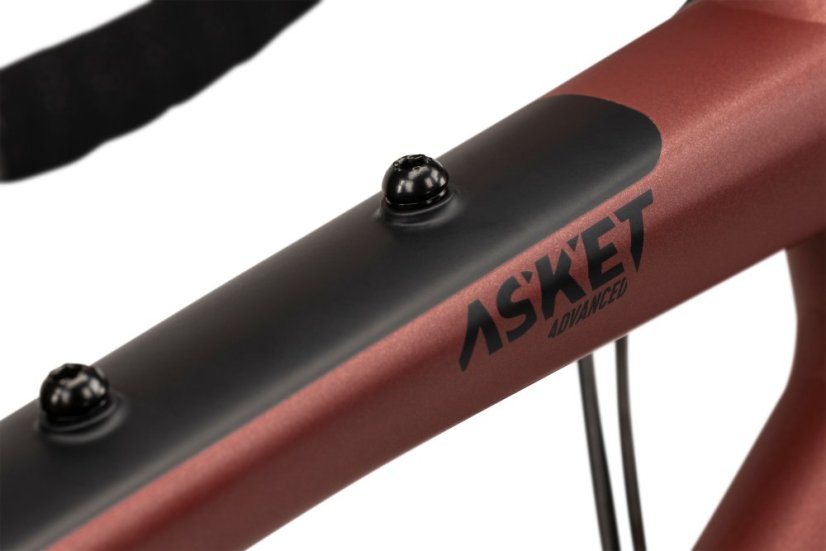 GHOST Asket AL Advanced Metallic Rusted Dark Red/Black Matt (2025) - Varianta: L