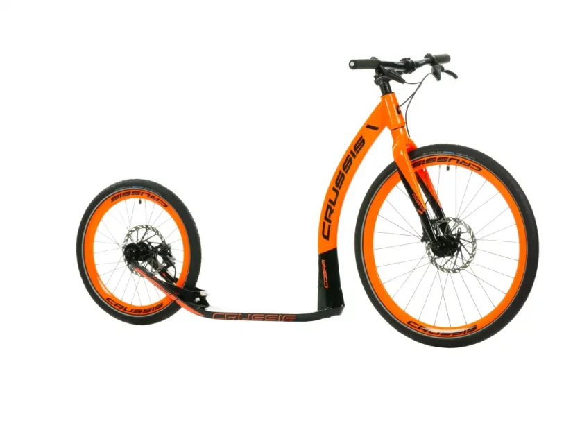 Crussis koloběžka Cobra Sport 4.2-3 černá/oranžová - Velikost rámu: COBRA Sport 4.2-3