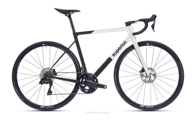 SUPERIOR RR 9.4 / Matte Carbon / White - Velikost: 490mm (XS)