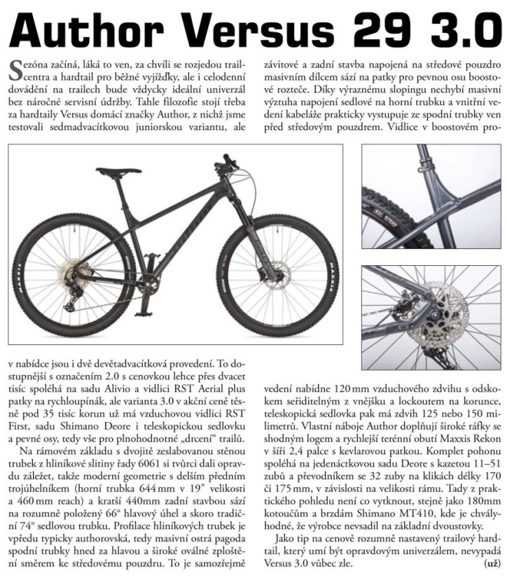 AUTHOR Versus 29 3.0 2023-24 - Velikost: 17"