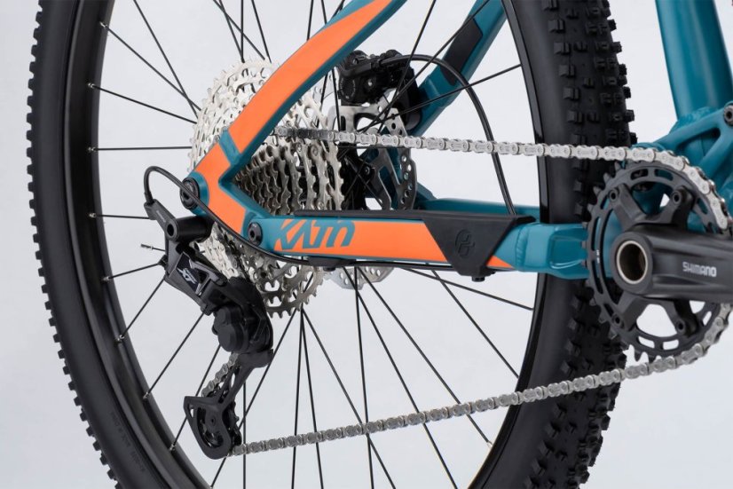 GHOST Kato FS Universal 27.5 Blue Green/Monarch Orange Matt (2025) - Varianta: XS