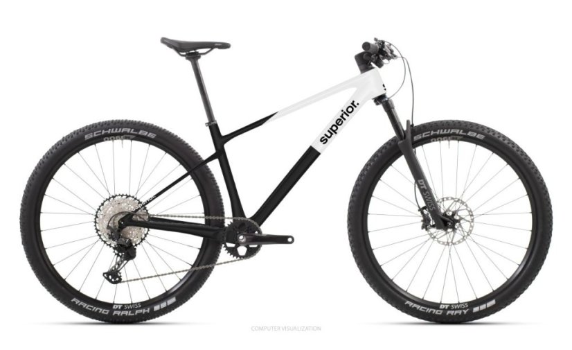 SUPERIOR XP 9.2 / Matte Carbon/White - Velikost: 29x15.5"(S)