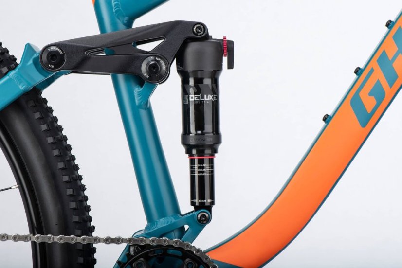 GHOST Kato FS Universal 27.5 Blue Green/Monarch Orange Matt (2025) - Varianta: XS